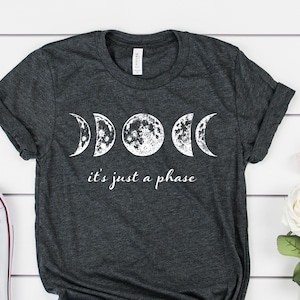 Camiseta con las fases lunares: Camisa hippie lunar