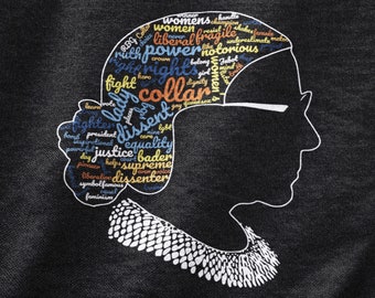Feministisch T-shirt RBG: beruchte Ruth Bader Ginsburg, I Dissent