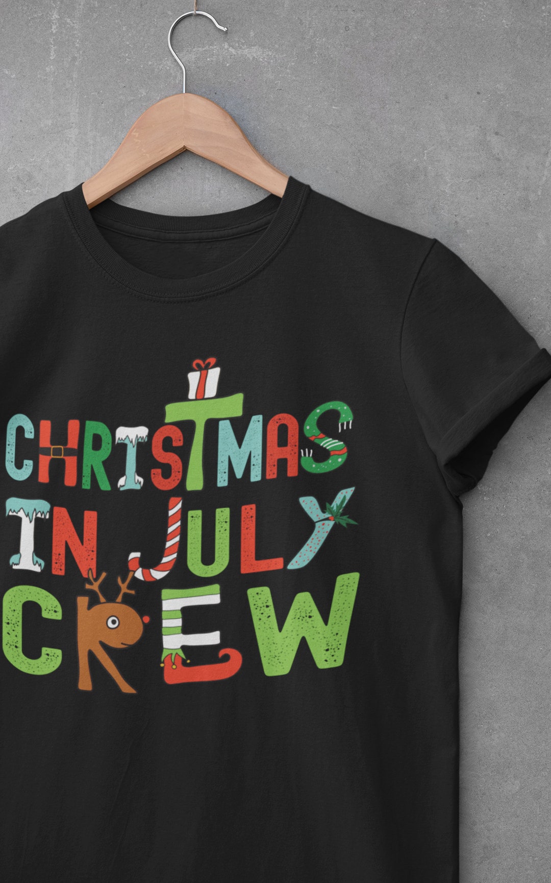 Christmas in July Crew Shirt, Christmas at the Beach Tee, Summer