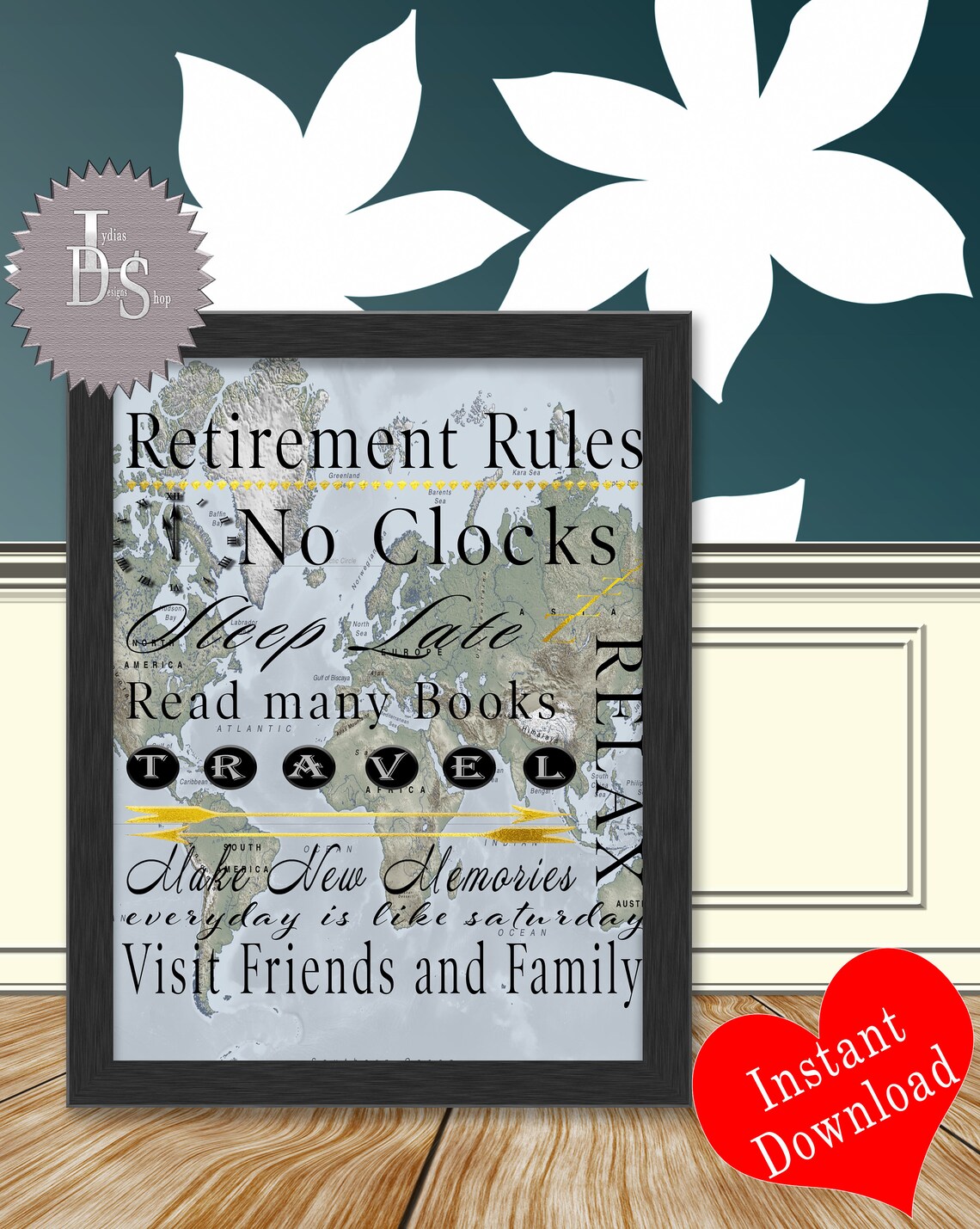 Retirement Print Retirement Poster Retiree Gift Retirement | Etsy