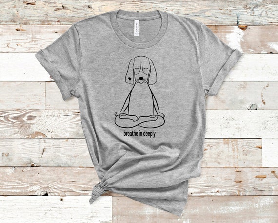 Yoga Shirt Workout Shirts for Women Men T-shirt Tee, Funny Yoga Gift , Dog  Yoga Pose, Funny Dog Lover T-shirt, Unisex Graphic Tee 