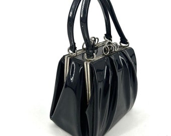 Black patent bags debenhams online