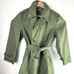 Army fatigue trench coat store