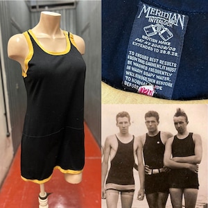 Mens Wool Swimsuit Etsy UK