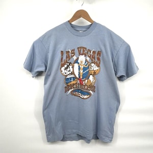 Maglietta a punto singolo anni '90 Las Vegas Fruit of the Loom Casino Uomo XL