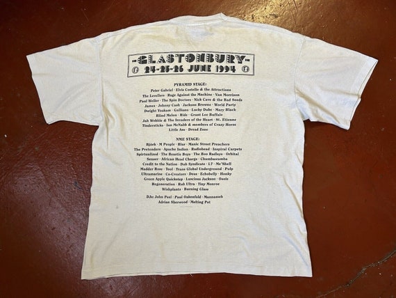 1994 Glastonbury festival 90s single stitch Band … - image 2