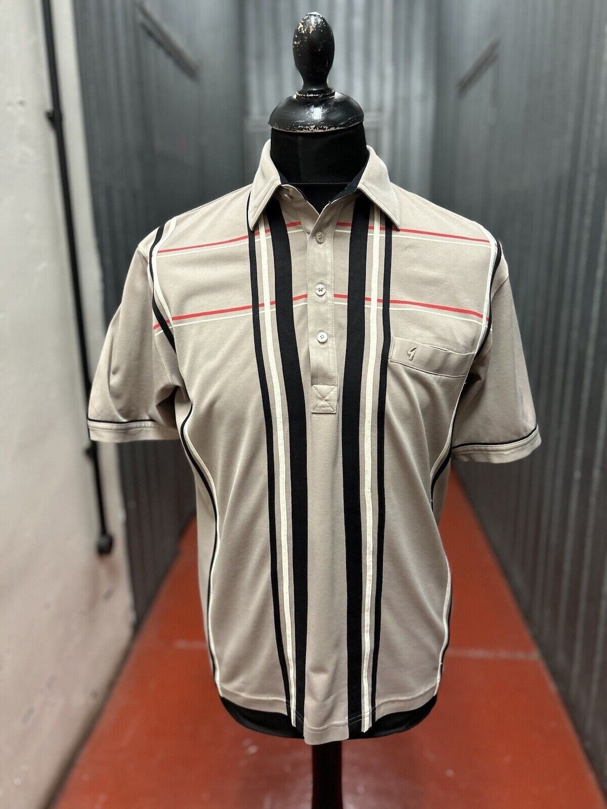 Gabicci Patterned Polo Shirt Vintage Sopranos Mod Itallian Style Size M Etsy Australia