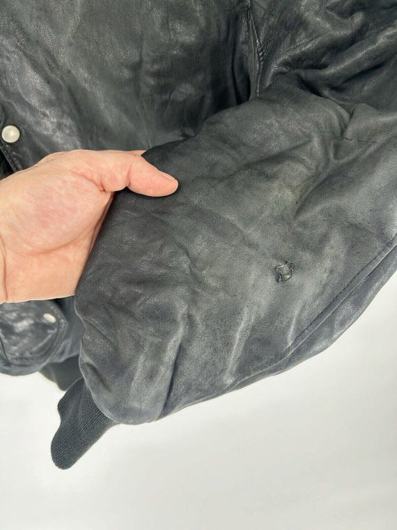 Veste Bomber Aviateur Matelassée Chevignon 80s - Taille L, Bleu Marine, Rare