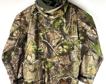 Camosport Real Tree Camouflage Jacket Smock Hooded Parka USA