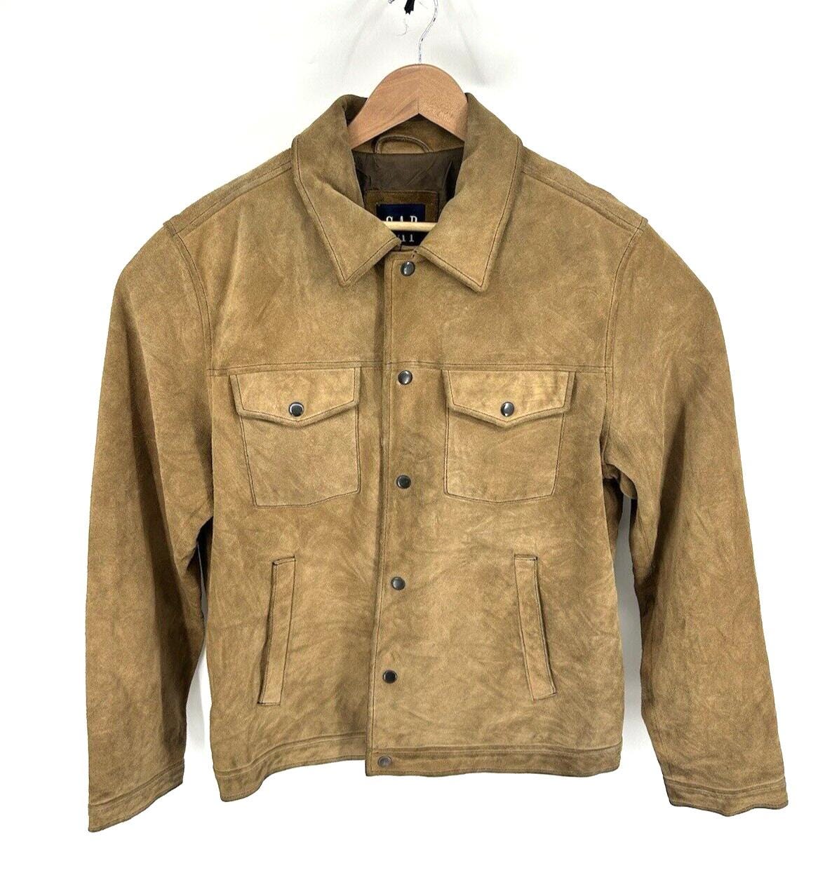 Gap Leather Jacket - Etsy Gap Leather Jacket - Etsy