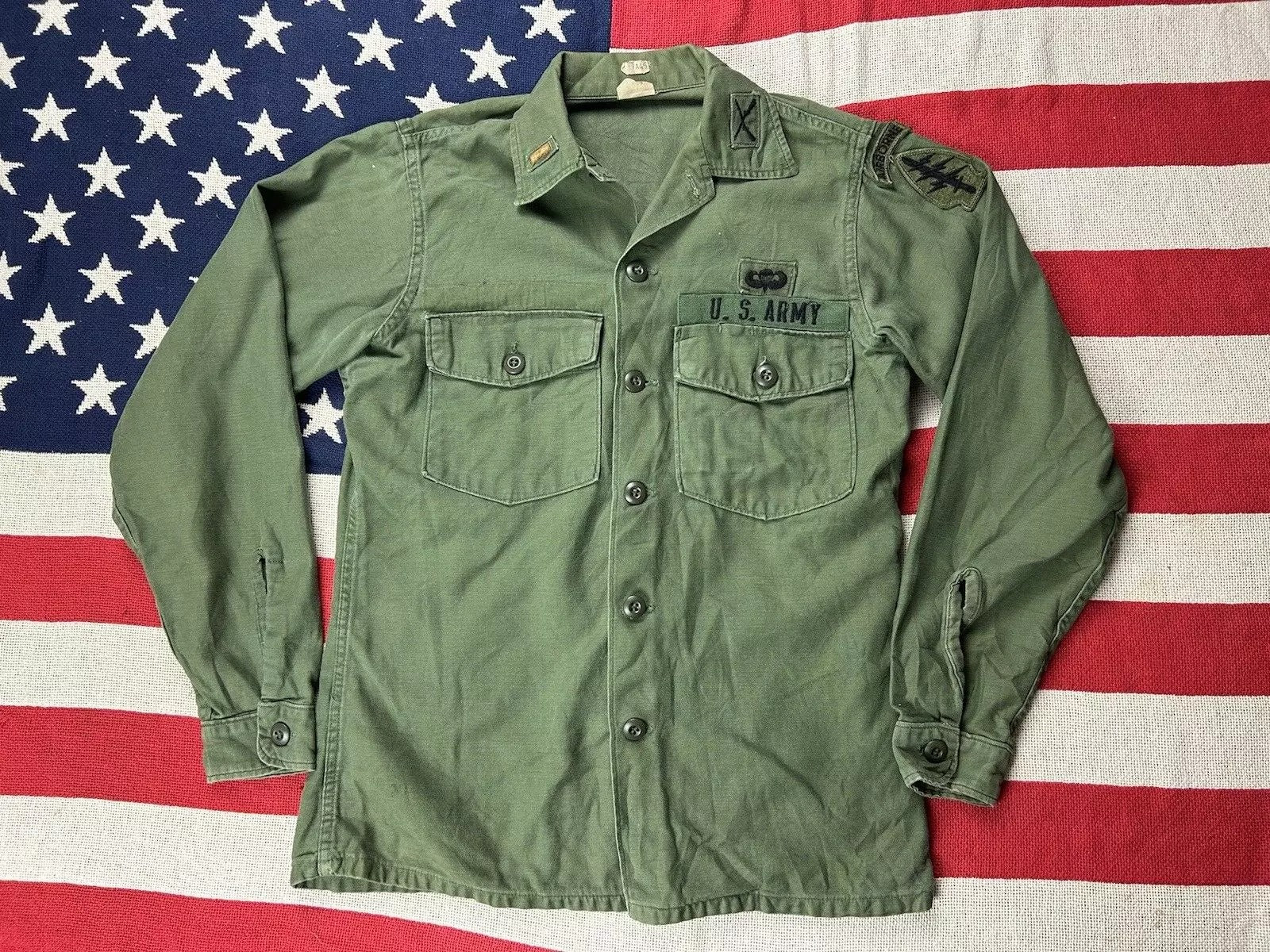 70s Vintage 'Berry' 3rd Pattern OG-107 Utility Shirt