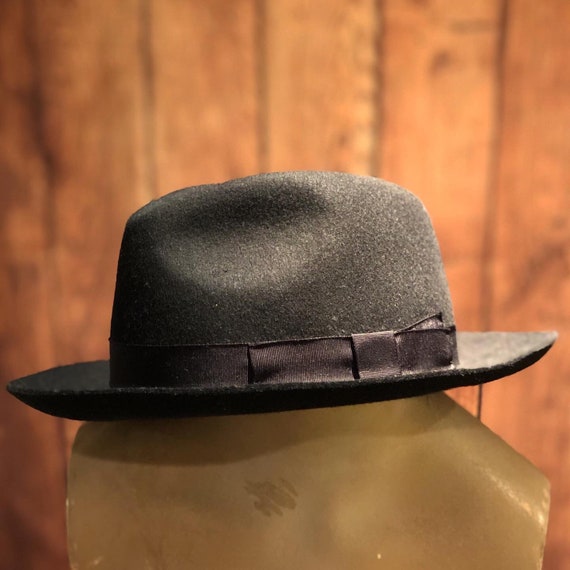 Christys of London vintage pure felt handmade blac