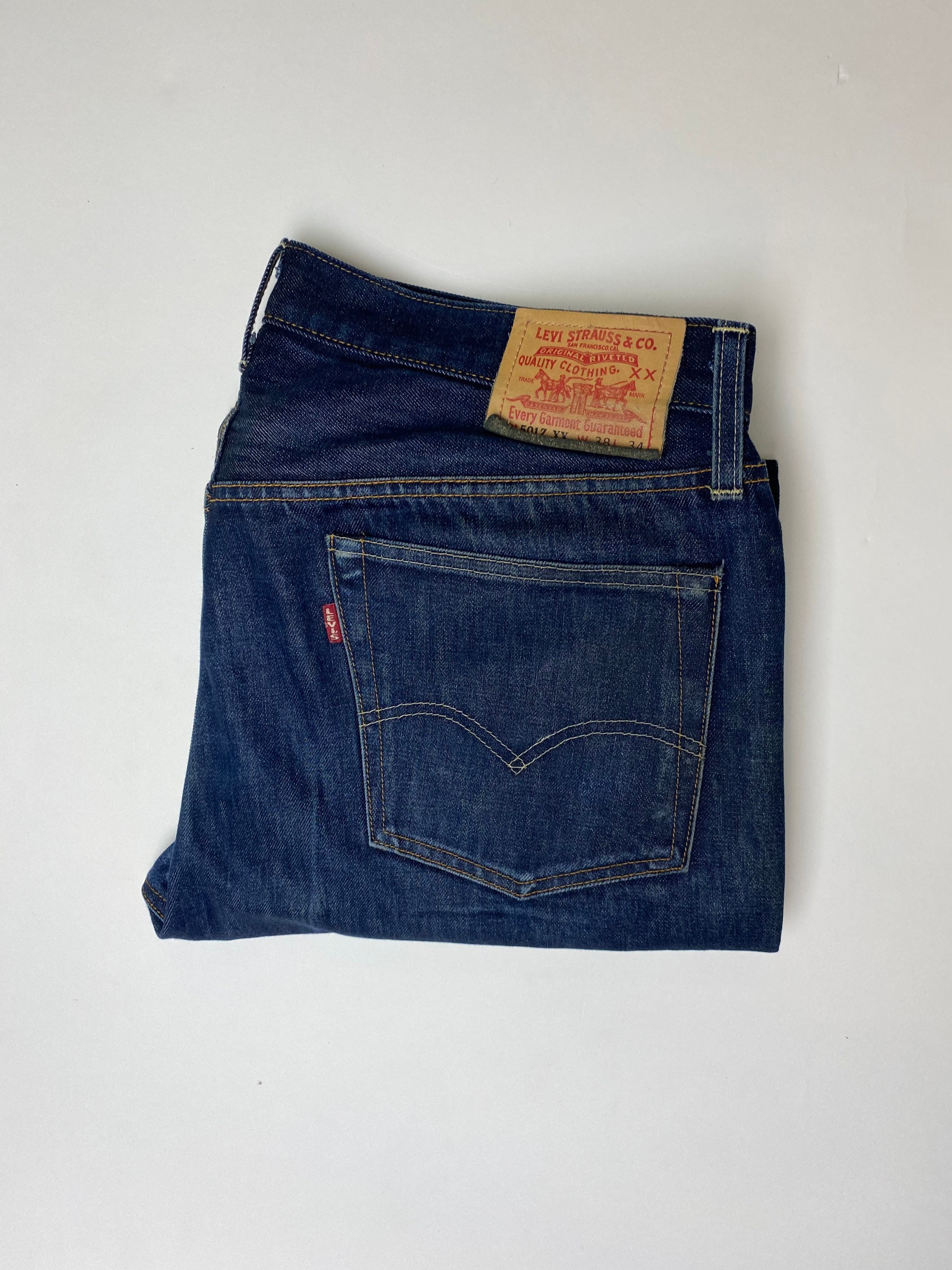 38X31 LVC Made in USA Levis Vintage Clothing 501Z XX Big E - Etsy 