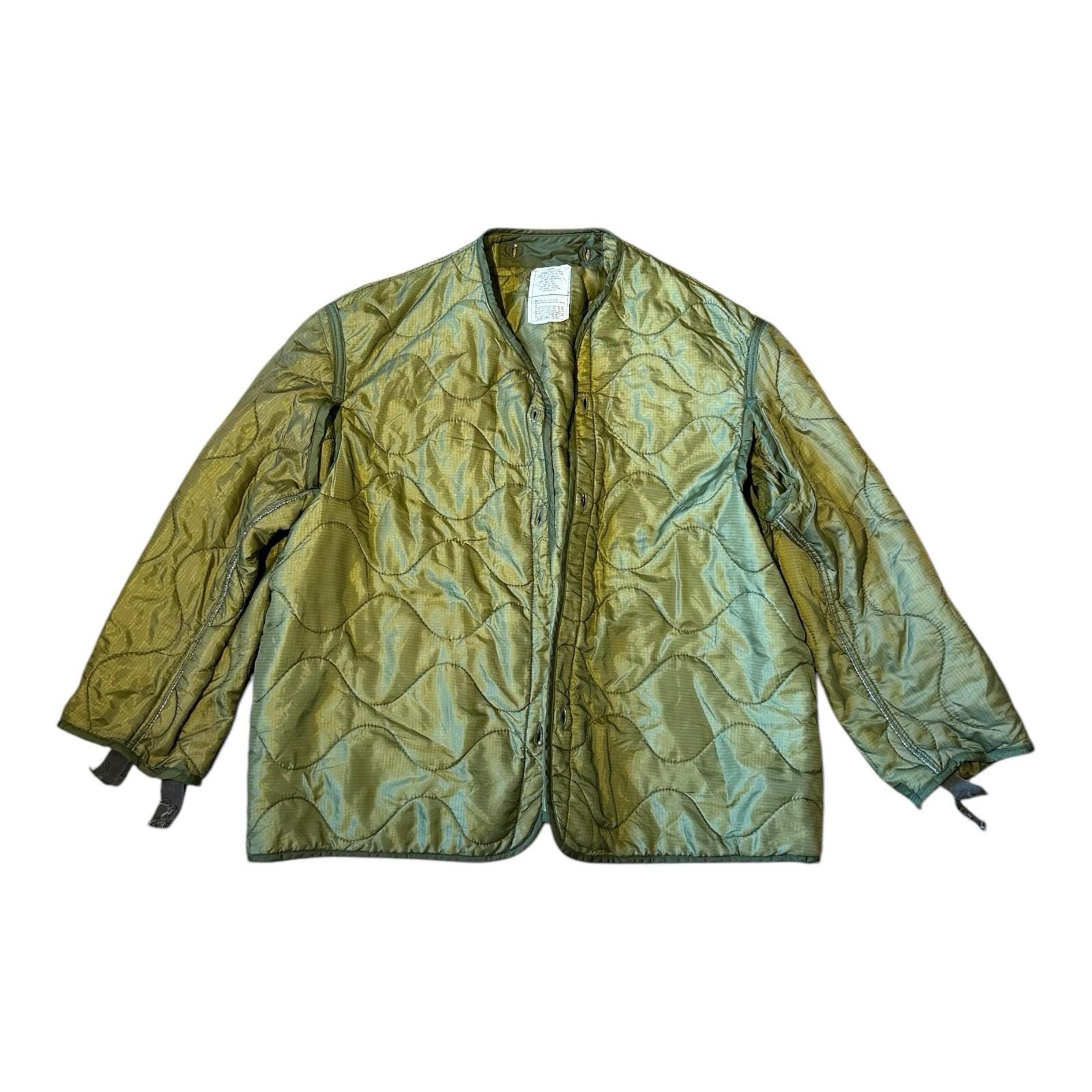 M-65 liner 60’s 70’s USAF Vintage 1964 USAF Military Jacket Liner M65 Large 4889C