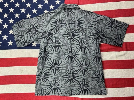 O'Neill mens hawaiian shirt grey black patterned … - image 4