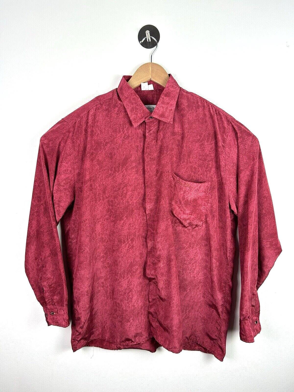ヴィンテージ Christian Dior シルクシャツ Dior silk shirt - Etsy 日本