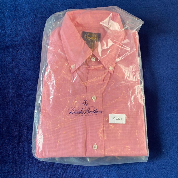 Deadstock Popover Style Brooks Brothers Pink Poplin Shirt