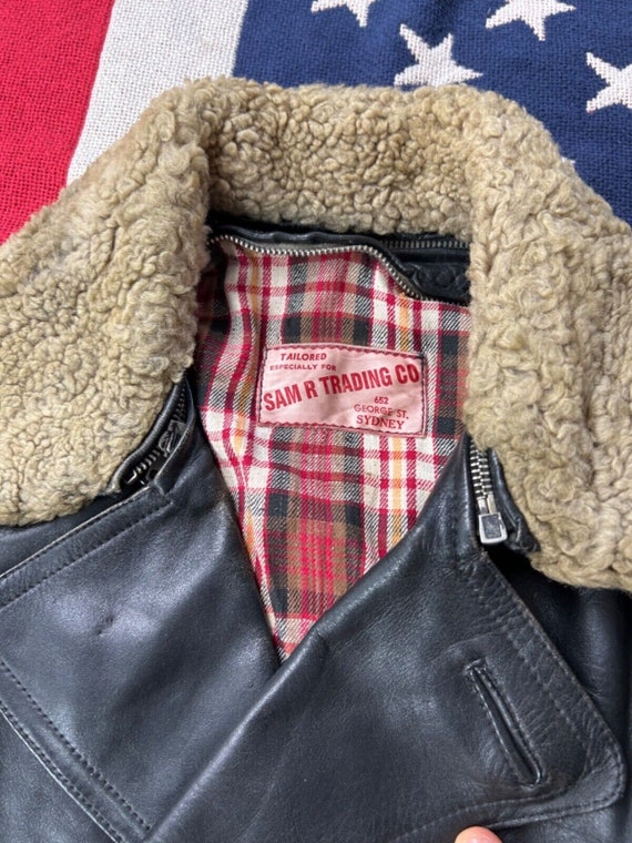 Vintage Black Double Breasted Coat M L main image 1