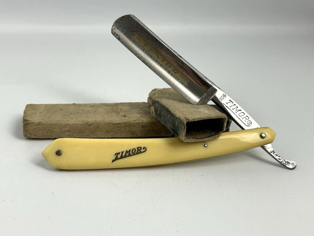 Antique Straight Razor Cut Throat Timor Giesen & Forsthoff Germany ...