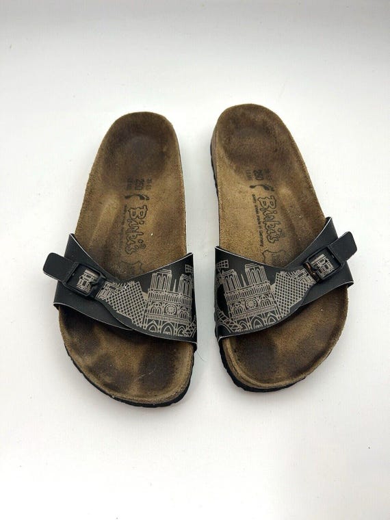 Birkenstock Damen Sandalen schwarz Menorca Paris Print Gr. 250 Etsy