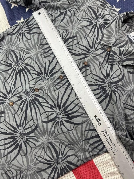 O'Neill mens hawaiian shirt grey black patterned … - image 6