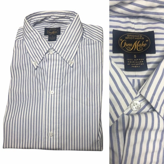 Deadstock Popover estilo brooks brothers camisa de popelín de | Etsy México