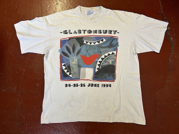 1994 Glastonbury festival 90s single stitch Band … - image 1