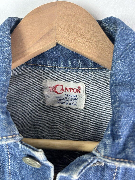 1960s Canton Denim Trucker Jacket Sanforized Made in USA