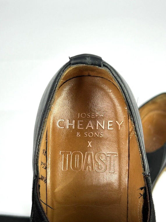 Toast X Joseph Cheaney & Sons Slip on Shoes Black Leather Shoes 