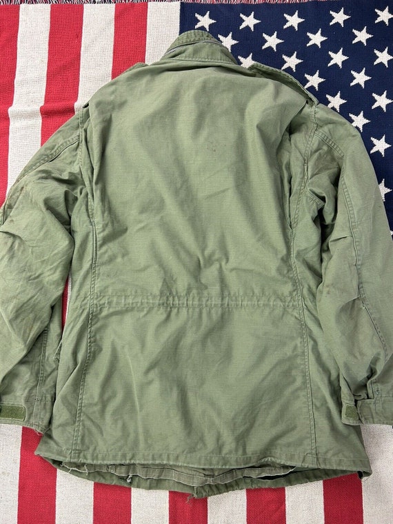 70s M65 US Army Field combat jacket OG 107 vietnam wa… Gem