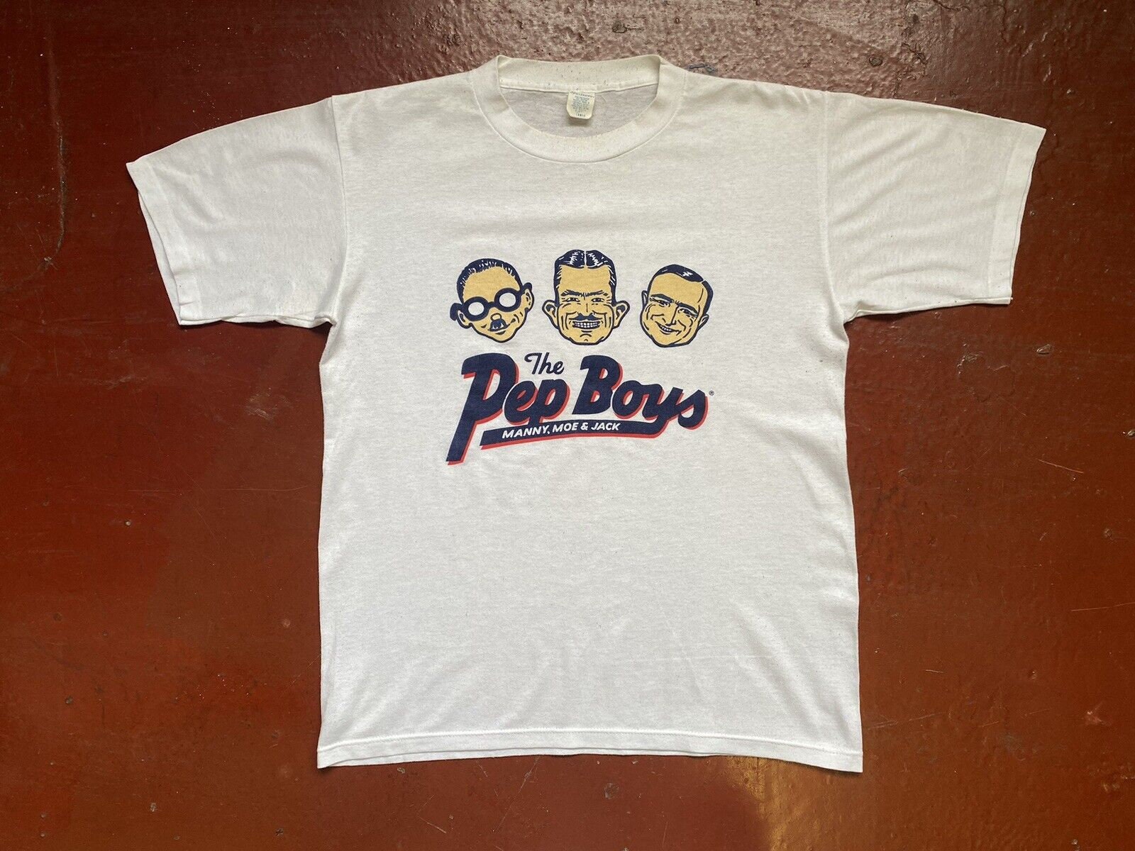 Pep Boys 1980s Single Stitch T Shirt Hotrod Garage Cars Made in 