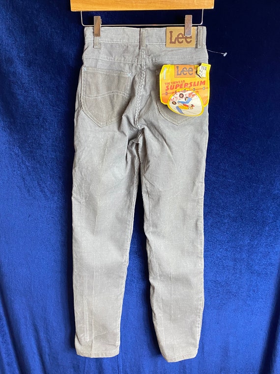 1970s - 80s Lee grey childrens cord trousers / je… - image 2