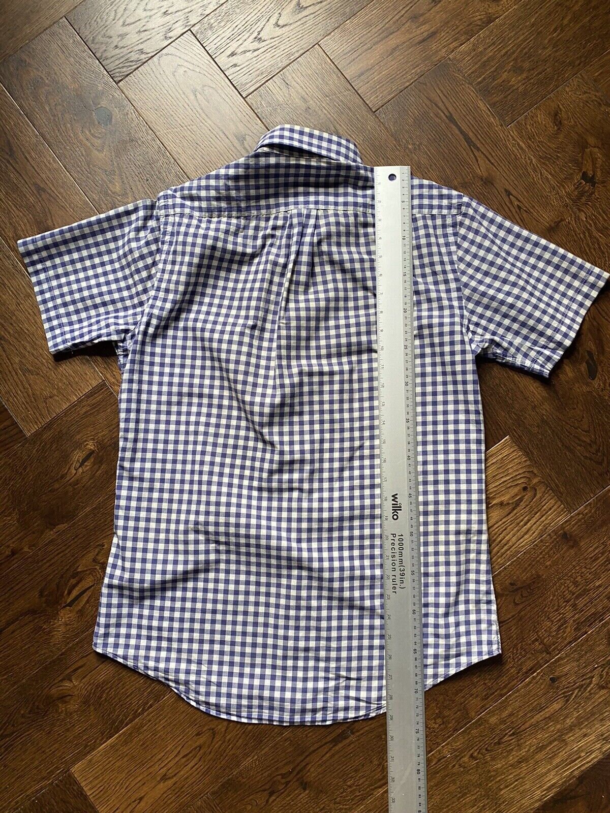 Blue checkered polo 2025