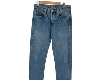 LEVI'S 501 Made in USA 90s Vintage Blue Denim Jeans Straight