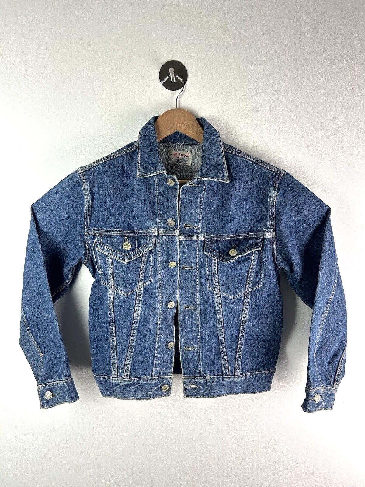 1960s Canton Denim Trucker Jacket Sanforized Made in USA 1960s Canton Denim Trucker Jacket Sanforized Made in USA