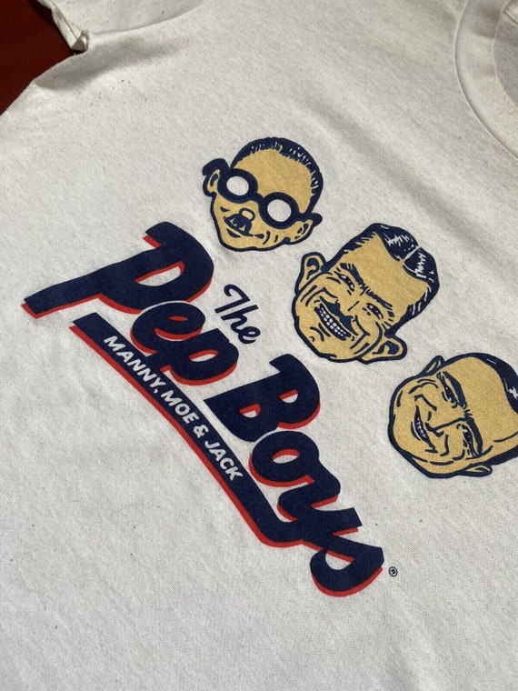 Pep Boys 1980s Single Stitch T Shirt Hotrod Garage Cars Made in 