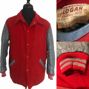 1940 - 1950s Logan Knitting Mills USA Varsity College
