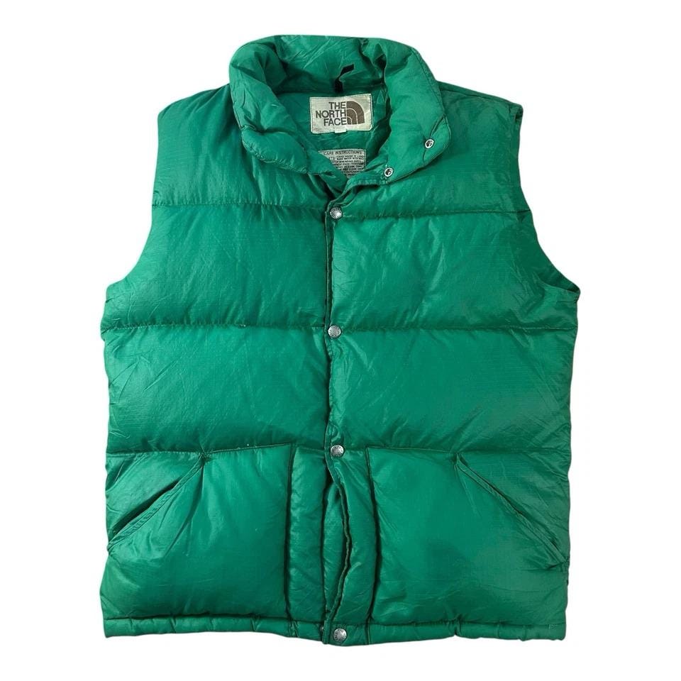 Vintage 70s North Face Vest - Etsy