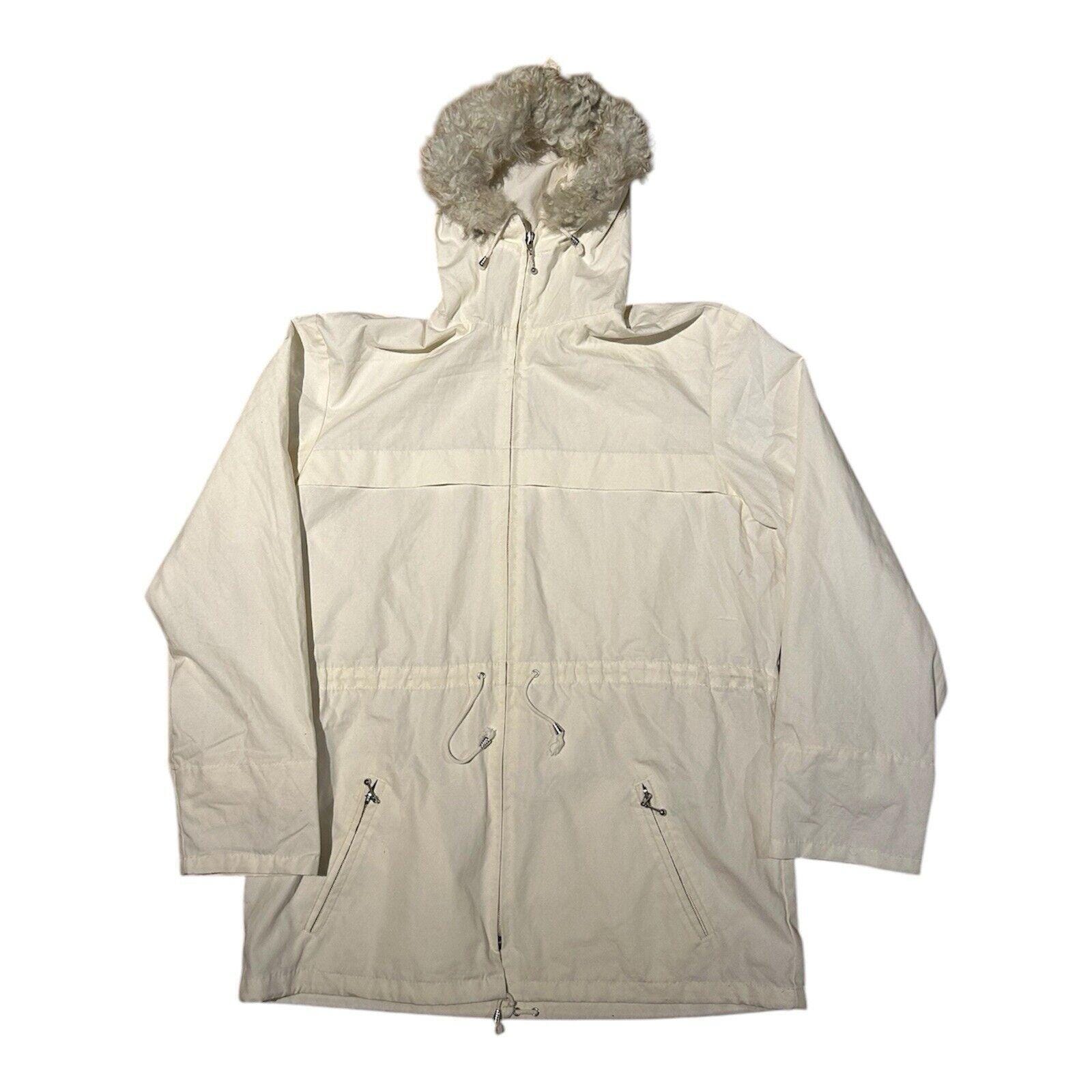Pullover Smock Jacket Anorak 1960s Vintage Mod Style - Cotton Canvas - Ecru