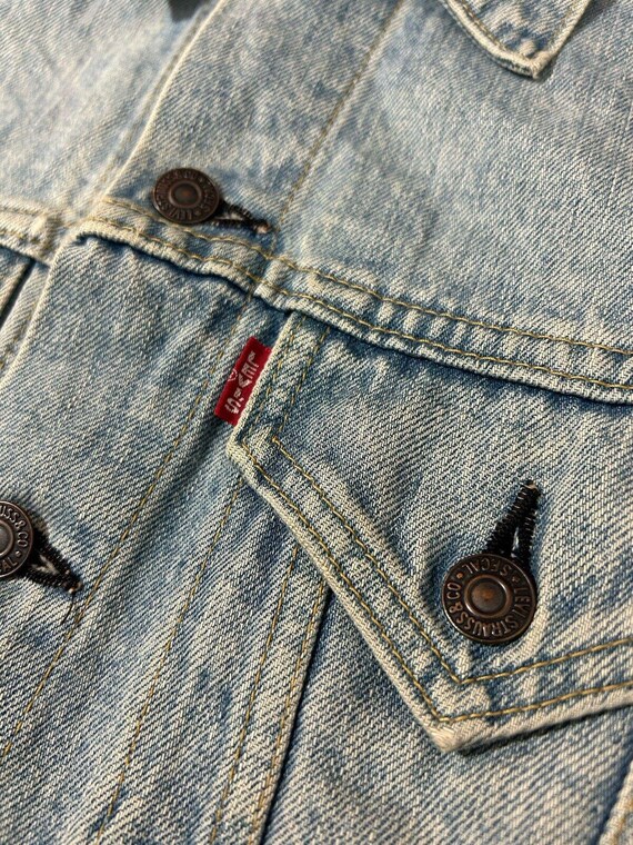 VTG 90s JAPANESE BIG E LEVIS TYPE 3 TRUCKER DENIM JACKET 1960s LVC MOD SKIN 38 S