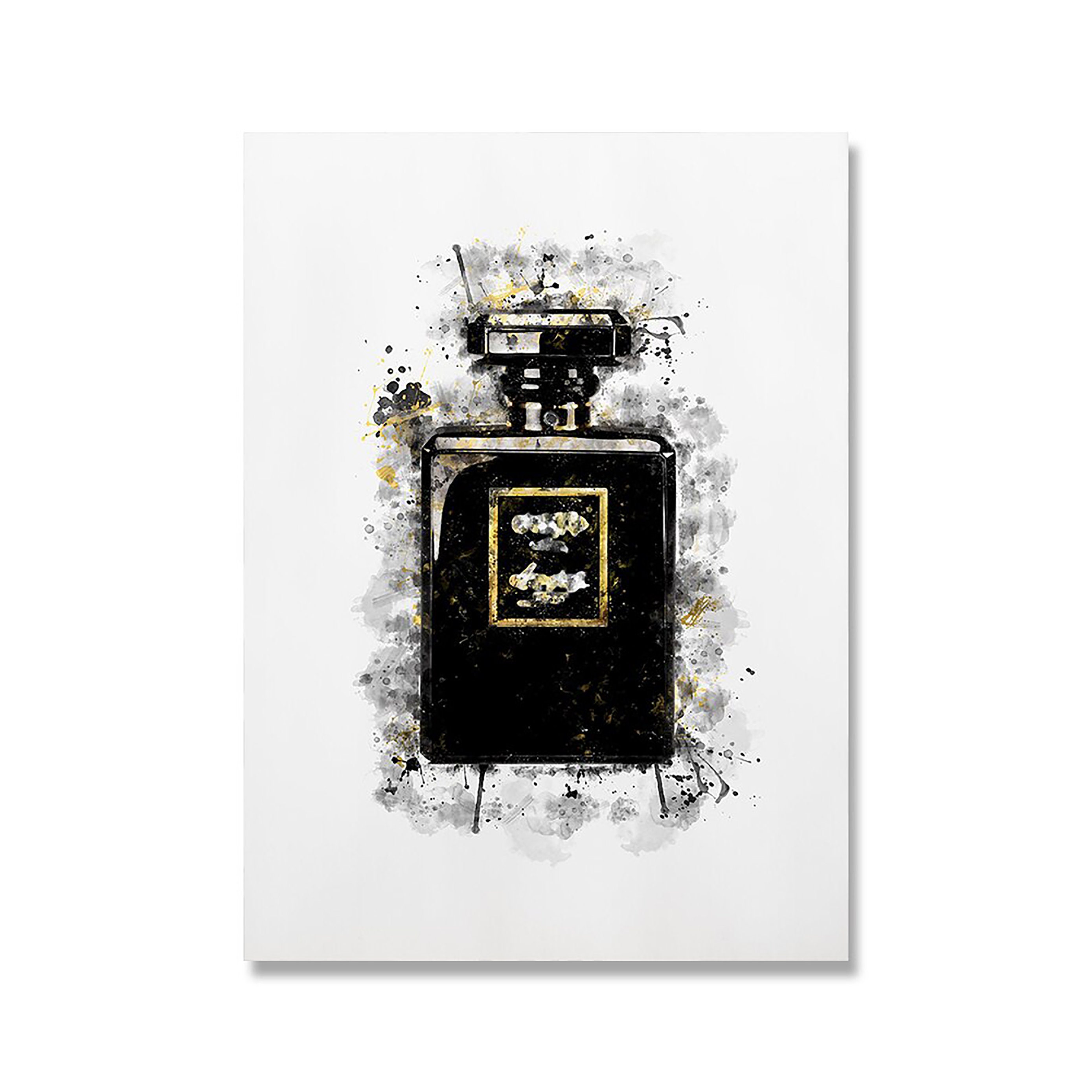 Posters Prints Vintage Canvas Painting Black Perfume Wall | Etsy