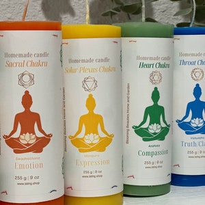 Chakra Meditation Candle, Chakra Balancing Candle, Seven Chakra Meditation Candle, Chakra Energy Healing Candle, Aura Cleansing Candle