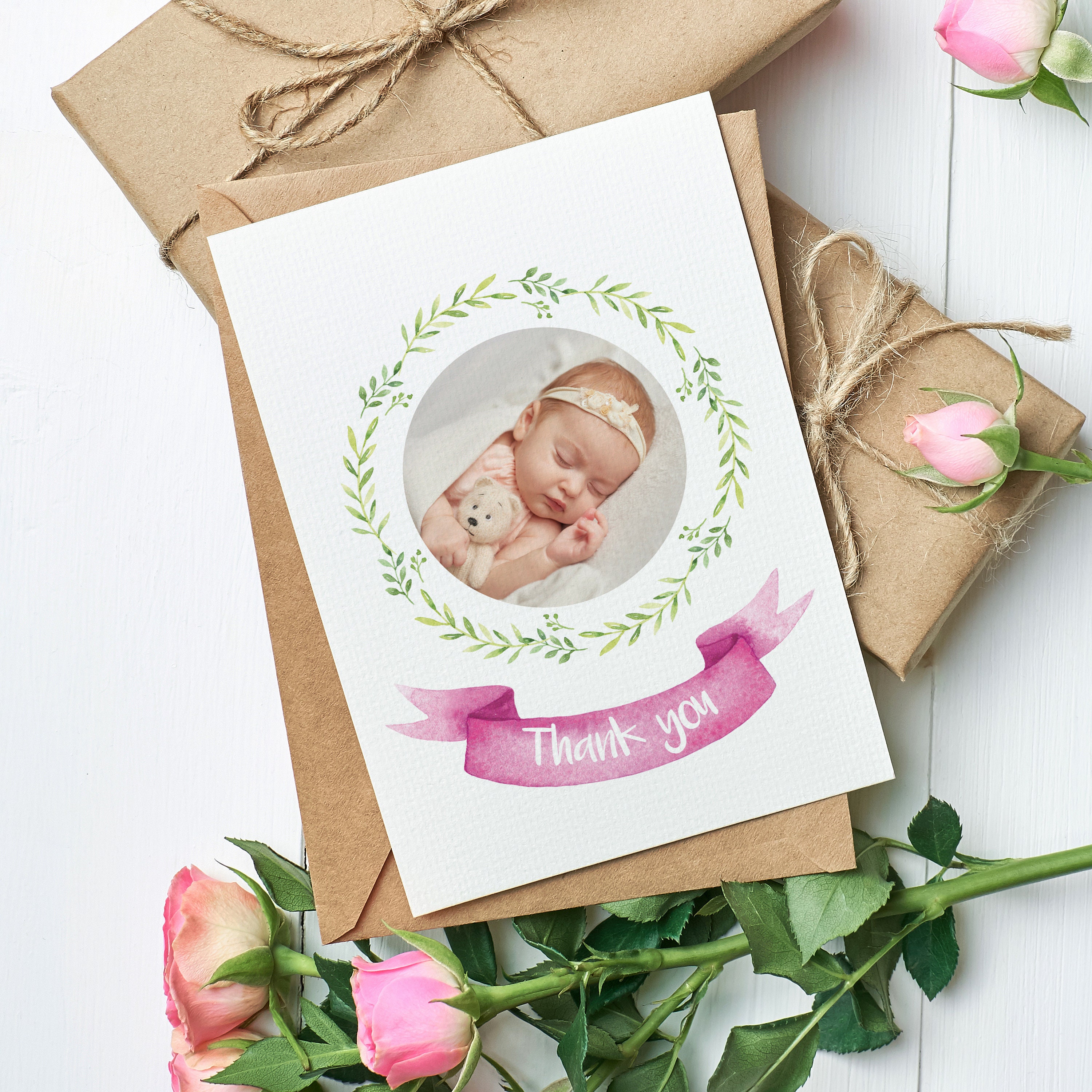 Personalised Thank You Cards Baby Thank You Card Birthday Etsy UK