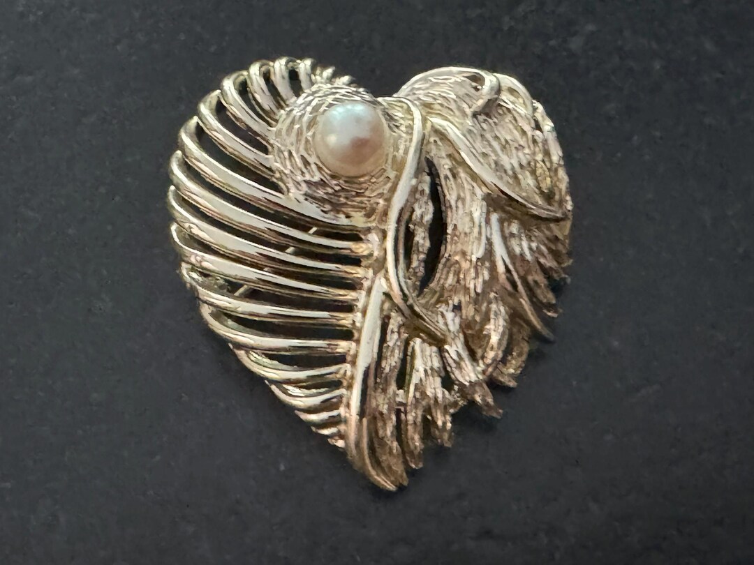 Broche Vintage Carven Années 80 - Canard En Métal Et émail - Numéro 1243