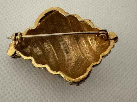 Vintage Unsigned SPHINX Shell Brooch, Numbered A2… - image 8