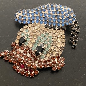 5 Vintage Rhinestone Pins - Priced Separately or Buy at a Lower Group