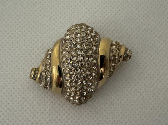 Vintage Unsigned SPHINX Shell Brooch, Numbered A2… - image 7