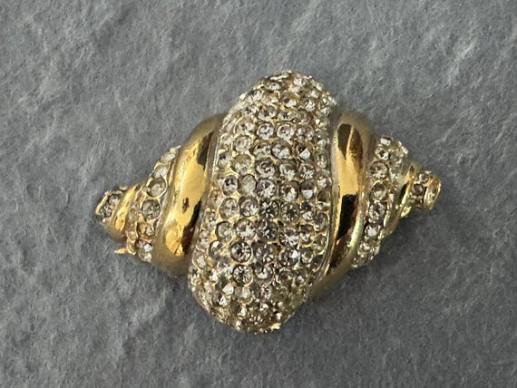 Vintage Unsigned SPHINX Shell Brooch, Numbered A2… - image 4