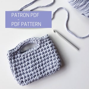 Einfaches Häkeltaschenmuster, ideal für Anfänger, Häkeltaschen-Tutorial aus Trapilho-Garn