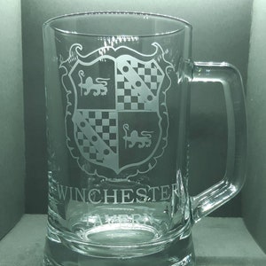 Shaun Of The Dead inspired Winchester Tavern Hand Etched Pint Glass Tankard - Personalised